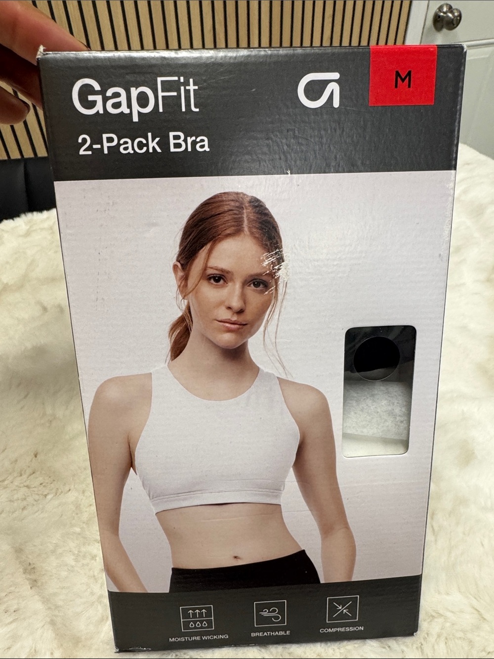 GAP Fit 2-Pack Women's Sports Bras - White